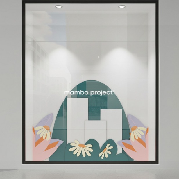 Escaparate farmacias primavera margaritas